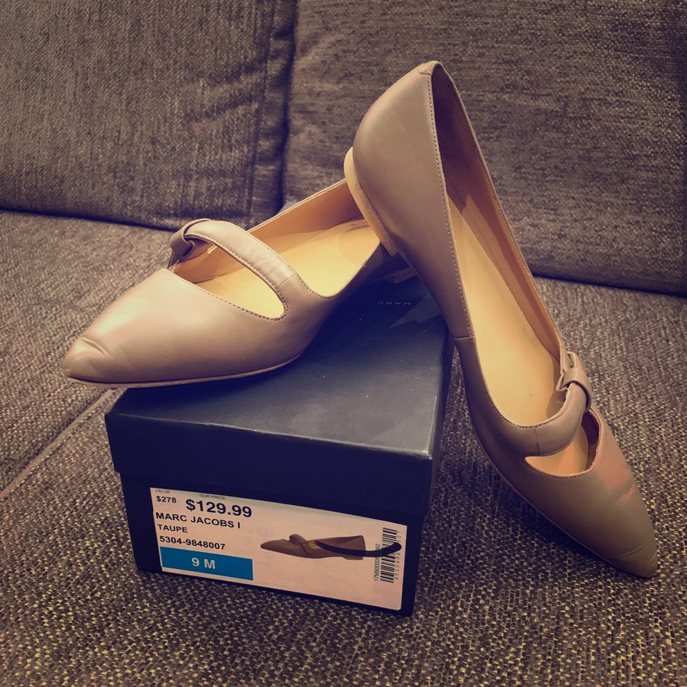 Marc By Marc Jacobs Taupe Flats